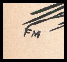 Frans Masereel (1889-1972): Mors vincit omnia, fametszet, papír, jelzett a metszeten, 34×24,5 cm