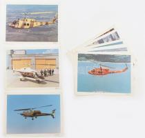 10 db helikoptereket ábrázoló nyomtatvány, 23×30 cm