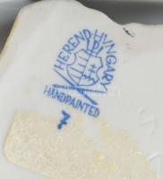 Herendi fiú kakassal, Kézzel festett. jelzett, hibátlan. 13 cm