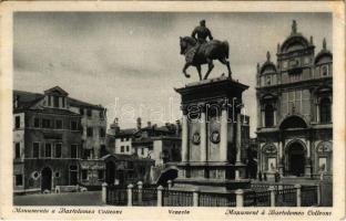 Venezia, Venice; Monumento a Bartolomeo Colleoni / monument (glue marks)