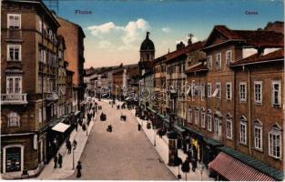 Fiume, Rijeka; Corso / street view, shops. Verlag Celestina Mayer