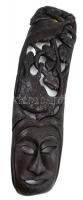 Makonde afrikai fali maszk, korának megfelelő állapotban, 20. század. 96x25cm
