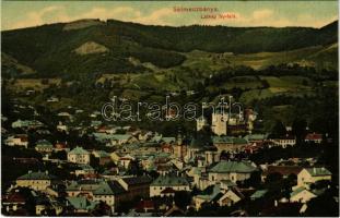 Selmecbánya, Schemnitz, Banská Stiavnica; Látkép Nyugat felé. Joerges kiadása 1910. / general view