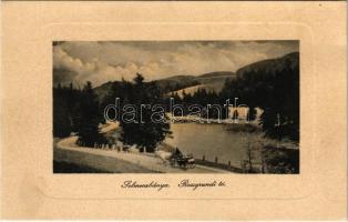 Selmecbánya, Schemnitz, Banská Stiavnica; Rossgrundi tó. Joerges kiadása 1910. / lake