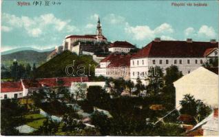 1917 Nyitra, Nitra; Püspöki vár bejárata / bishops castle