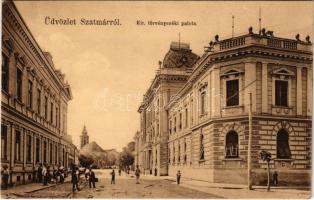 Szatmárnémeti, Szatmár, Satu Mare; Kir. Törvényszéki palota. Löwy M. kiadása / court