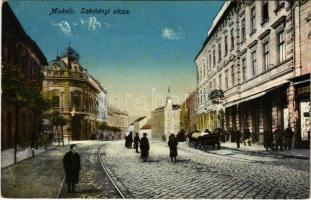 Miskolc, Széchenyi utca, üzletek. Grünwald Ignác kiadása