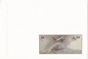 Litvánia 1991. 10L felbélyegzett borítékban, bélyegzéssel T:I Lithuania 1991. 10 Litu in envelope wi...