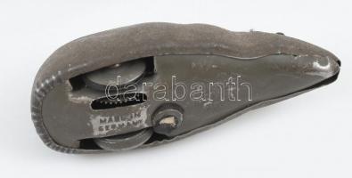 Schuco régi felhúzható lemezjáték egér kulcs nélkül. Jelzett, fém, kopott, egyik szövet fül hiányos ...