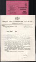 1914 A Hadsegélyező Hivatal hazafias és világháborús propgandacikkek megrendelésére felhívó levél és levelezőlap