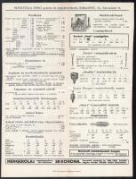 cca 1910 Scholotta Ernő permetezőgépesk képes árjegyzéke, nyomtatvány