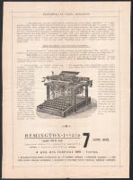 cca 1920 Remington írógép reklám nyomtatvány