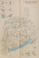 5 db közút térkép az 1970-es évekből: Békés, Szolnok, Heves, Veszprém, Szabolcs megyék 80x58 cm