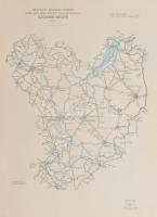 5 db közút térkép az 1970-es évekből: Békés, Szolnok, Heves, Veszprém, Szabolcs megyék 80x58 cm