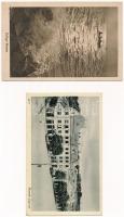 4 db RÉGI magyar város képeslap: Léva, Balaton, Parád / 4 pre-1945 Hungarian town-view postcards: Levice, Balaton, Parád