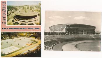 STADIONOK - 7 db modern sport képeslap / STADIUMS - 7 modern sport postcards