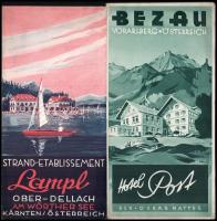 cca 1930 5 db osztrák képes utazási prospektus / Austria 5 picture booklets