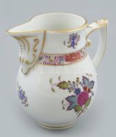 Herendi Apponyi Color mintás tejszínkiöntő, kézzel festett porcelán, jelzett, hibátlan, 9,5 cm