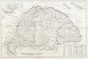 Magyarország és Erdély 1846-os Vállas-féle térképének facsimile kiadása. 60x42 cm