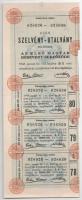 Budapest 1929. "Első Magyar Részvény-Serfőzde" 5db részvénye egyben, összesen 200P-ről &qu...