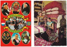 Kb. 30 db MODERN népviseletes képeslap / Cca. 30 modern folklore postcards