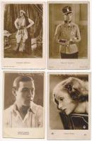 Amerikai színészek - 4 db régi képeslap / American actors - 4 pre-1945 postcards