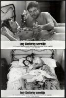 1981 ,,Lady Chatterley szeretője című francia - angol film jelenetei és szereplői, 9 db vintage produkciós filmfotó, ezüst zselatinos fotópapíron, 18x24 cm