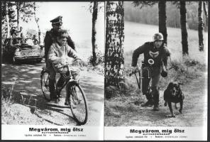 cca 1965 ,,Megvárom, míg ölsz - kutyakommandó" című csehszlovák film jelenetei és szereplői, 23...