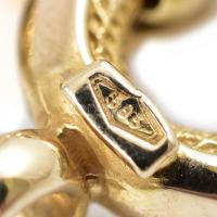 Arany (Au) női karkötő, sárga arany, jelzett, h: 19 cm, nettó: 13,65g