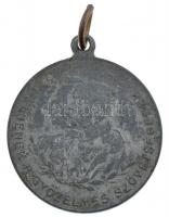 1914. "Éljenek a győzelmes szövetségesek / Világháború emléke 1914" Zn emlékérem füllel (2...