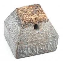 Régi, kínai pecsétnyomó. faragott baztalt kő 5x5x4,5cm / Chinese stone seal maker