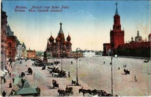Moscow, Moskau, Moscou; Ansicht vom Roten Platz / Red Square