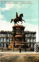 Saint Petersburg, St. Petersbourg, Petrograd; Le monument de lEmpereur Nicolas I / monument, guard