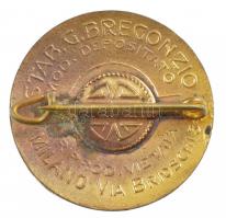 Olaszország 1925. "Anno Jubilaei MCMXXV" zománcozott Br jelvény, hátoldalán "Stab. G....