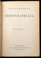 Hunfalvy Pál: Magyarország ethnographiája. Bp.,1876., MTA,XI+2+544 p. Kiadói aranyozott gerincű egészvászon-kötés, a borítón kopásnyomokkal.