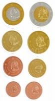 Svédország 2004. 1c-2E (8xklf) próbaveret forgalmi sor karton dísztokban, tanúsítvánnyal T:1  Sweden 2004. 1 Cent - 2 Euro (8xdiff) trial strike coin set in cardboard case, with certificate C:UNC