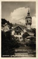 Innsbruck (Tirol), Hötting, Motiv mit Höttinger Turm / tower. Verlag Mathias Kar