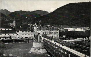 Hallein, Auböck Gasthaus u. Fleischhauerei / bridge, inn and butcher shop