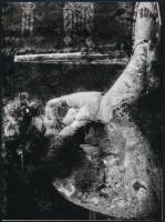 cca 1978 Melankolikus hangulatban, szolidan erotikus felvétel, 1 db mai nagyítás, 18x24 cm