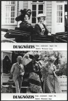 cca 1974 ,,Diagnózis" című lengyel film jelenetei és szereplői, 15 db vintage produkciós filmfotó, ezüst zselatinos fotópapíron, kisebb hibákkal, 18x24 cm