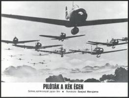 1976 ,,Pilóták a kék égen" című japán film jelenetei és szereplői, 11 db vintage produkciós fil...