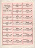 Pilis 1925. "Pilisi hitelszövetkezet" 1000db üzletrészjegye egyben, egyenként 40K-ról, sze...