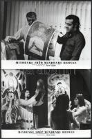 1972 ,,Mindenki szép, mindenki kedves" című francia film jelenetei és szereplői, 17 db vintage ...