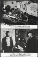 1972 ,,Kettős bűntény Hamburgban" című olasz - NSZK bűnügyi film jelenetei és szereplői, 17 db ...