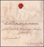 1848 Győr vármegye főbáírájának levele a Győrszentmártoni (Pannonhalma) uradalomnak, melyben kéri a ...