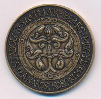 Tóth Sándor (1933-) 1992. "A hét vezér sorozat - Álmos vezér" bronz emlékérem (42,5mm) T:1...