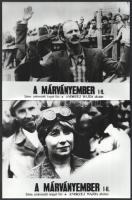 1977 Andrzej Wajda: ,,A márványember" című lengyel filmjének jelenetei és szereplői, 16 db vint...