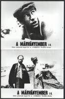 1977 Andrzej Wajda: ,,A márványember" című lengyel filmjének jelenetei és szereplői, 16 db vint...
