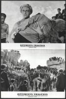 1963 ,,Optimista tragédia" című szovjet film jelenetei és szereplői, 33 db vintage produkciós f...