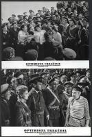 1963 ,,Optimista tragédia" című szovjet film jelenetei és szereplői, 33 db vintage produkciós f...